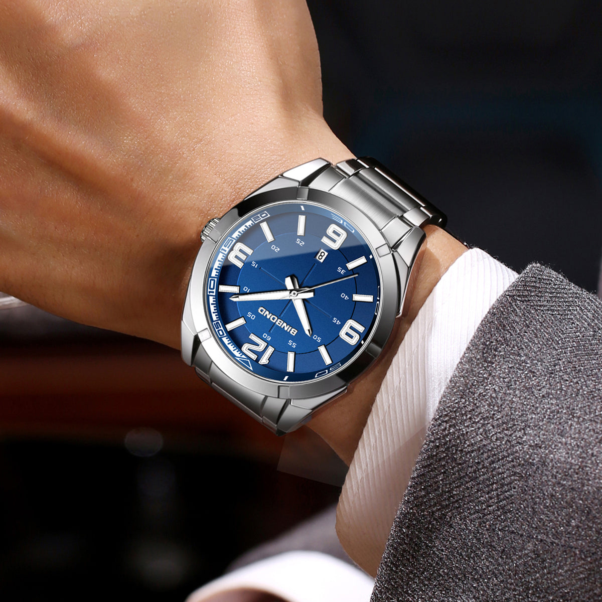 Orologio digitale in acciaio