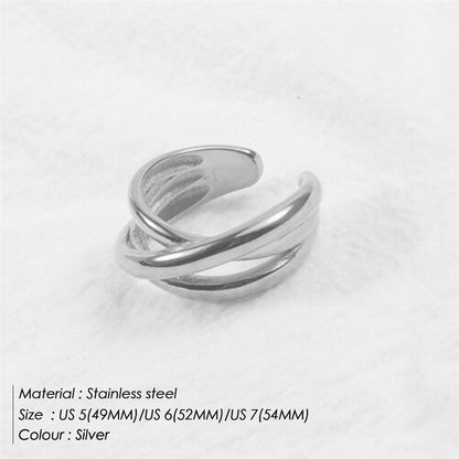 Anello acciaio inox da donna