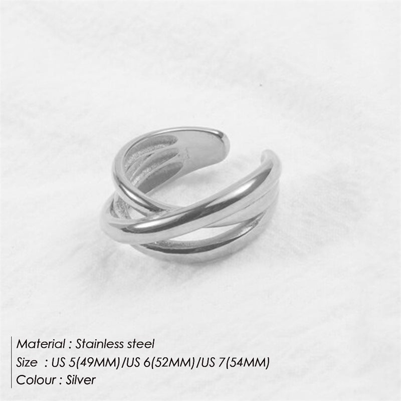 Anello acciaio inox da donna