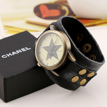 Orologio braccialetto pelle vintage