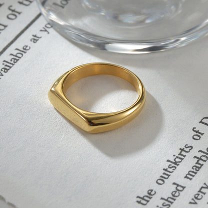 Anello acciaio titanio donna