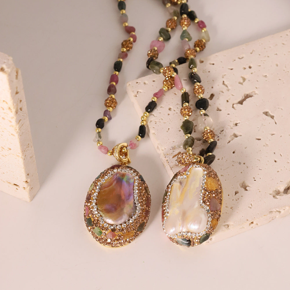 Collana acqua dolce barocca