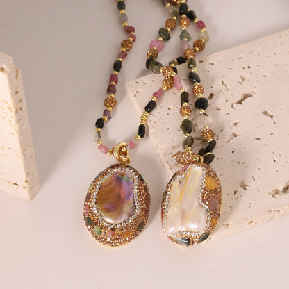 Collana acqua dolce barocca