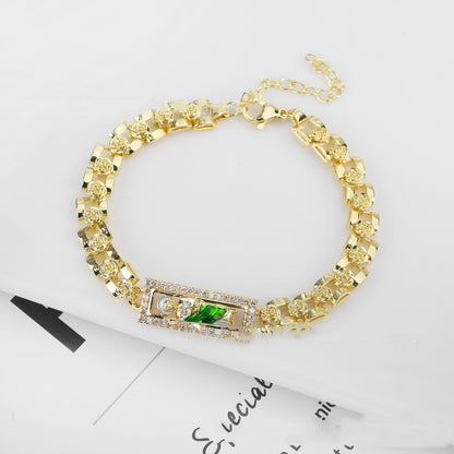 Bracciale catena rose