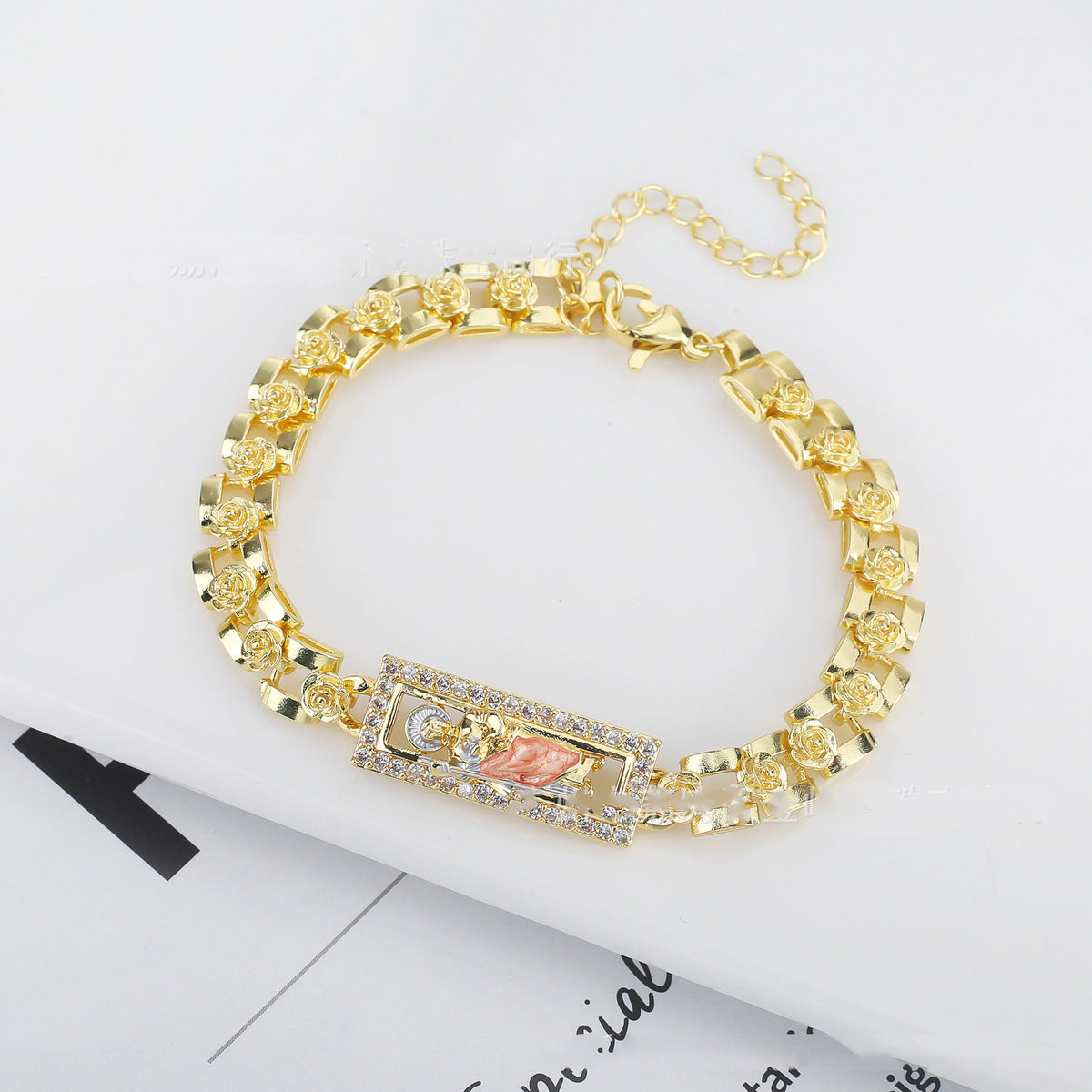 Bracciale catena rose