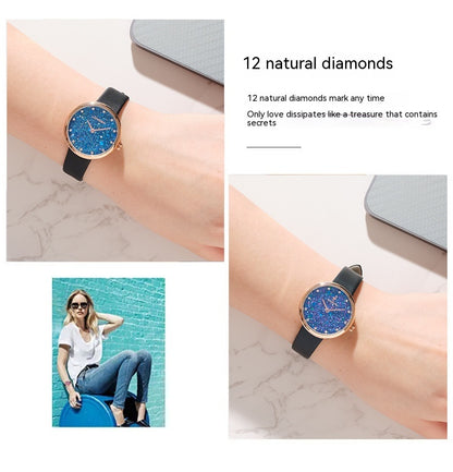 Orologio donna con cristalli zaffiri