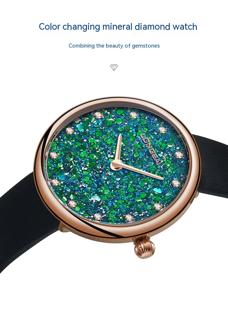 Orologio donna con cristalli zaffiri