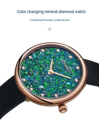 Orologio donna con cristalli zaffiri
