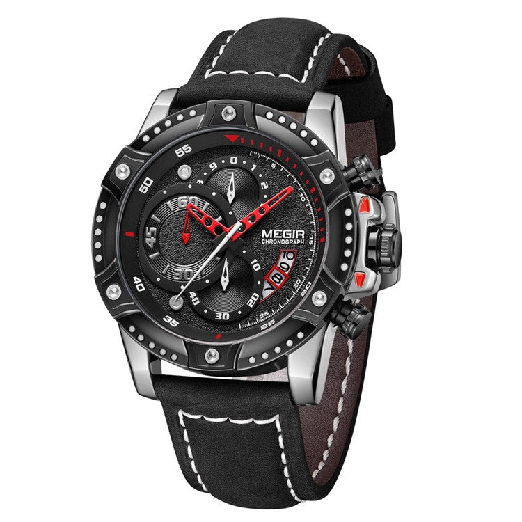 Orologio casual in pelle