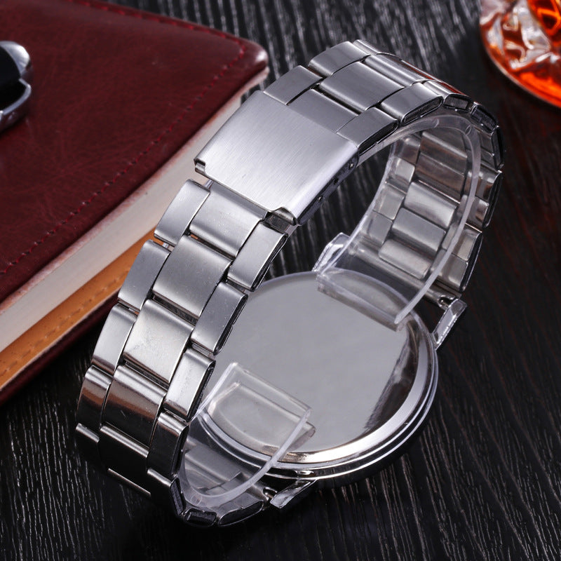 Orologio cinturino acciaio business