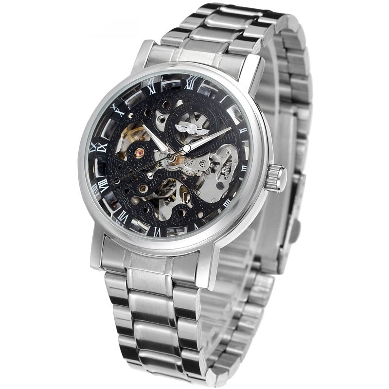 Orologio meccanico movimento visibile