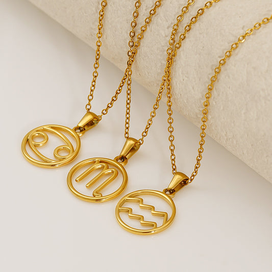 Collana zodiaco titanio
