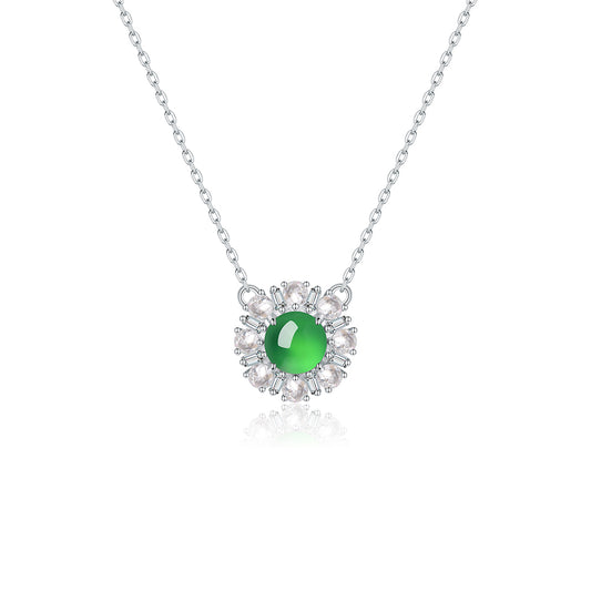 Collana argento crisoprazio