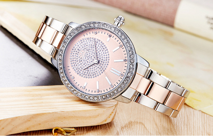 Orologio donna acciaio strass