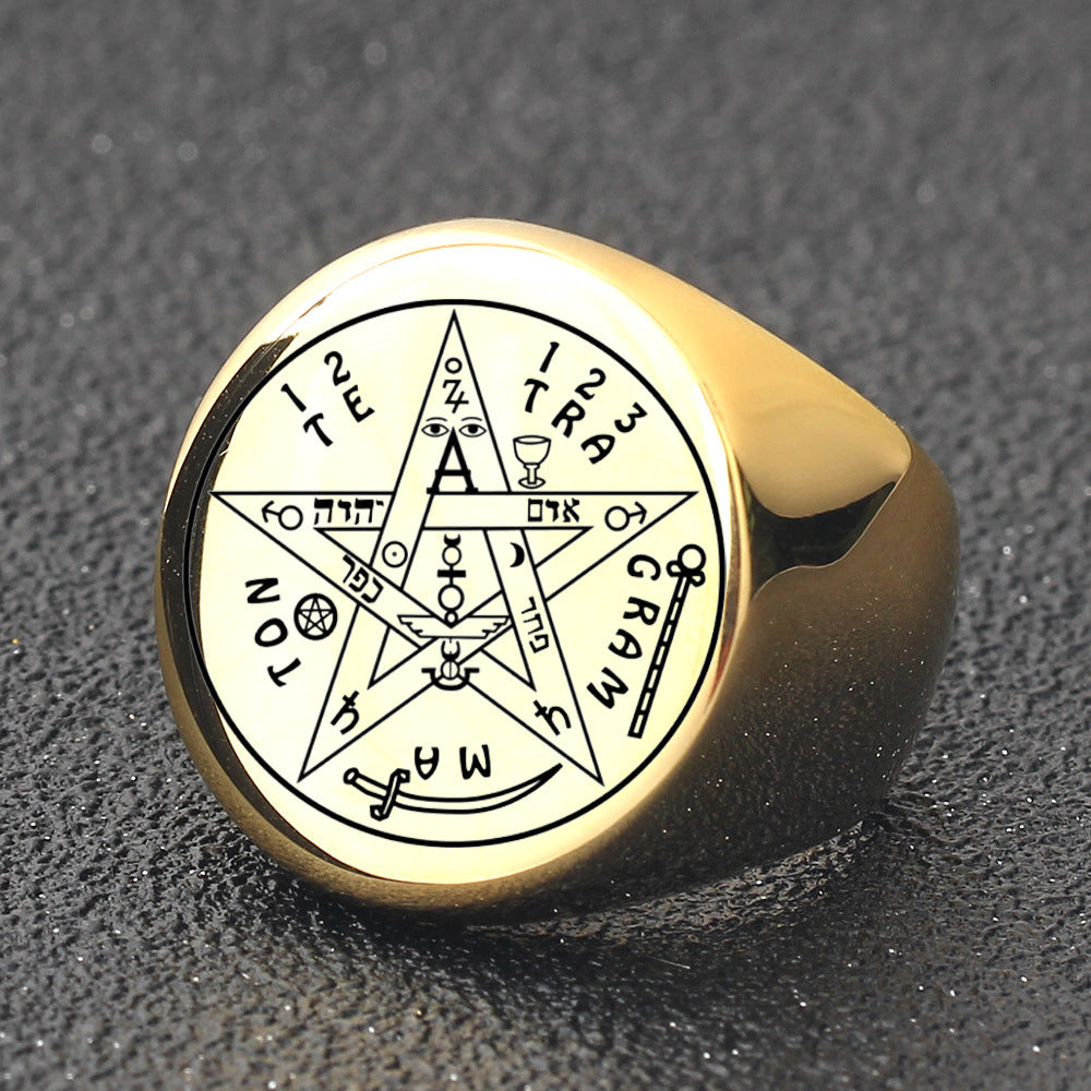 Anello stella geometrico