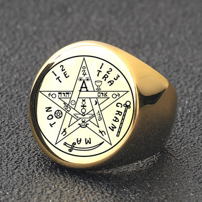 Anello stella geometrico