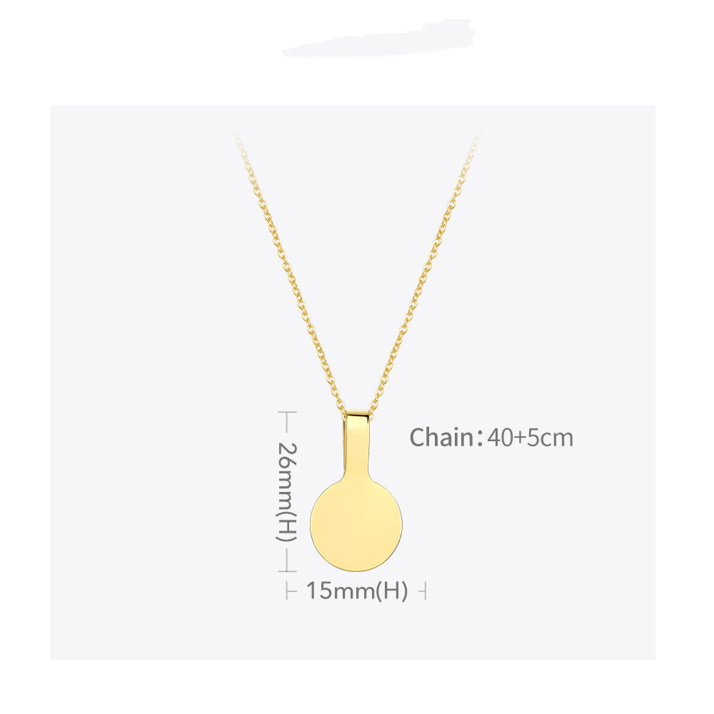Collana pendente specchio