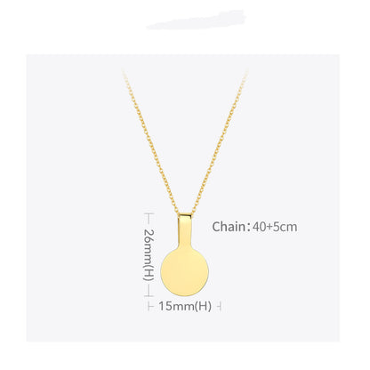Collana pendente specchio