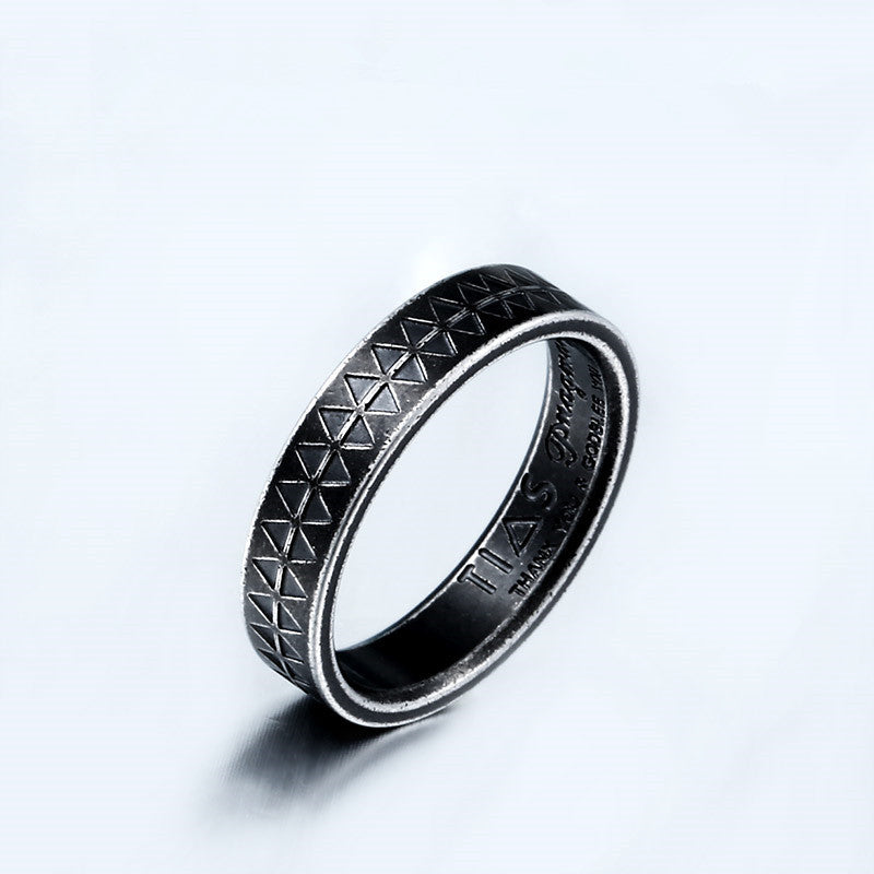 Anello uomo punk-gotico acciaio inox