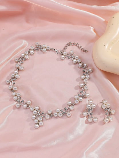 Set perle collana e orecchini