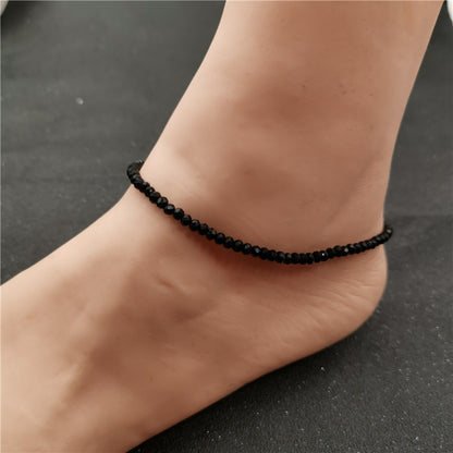 Cavigliera cristallo nero