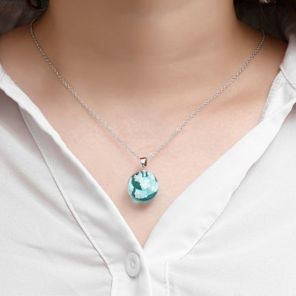 Collana resina cielo luna