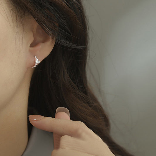 Orecchini cuore zircone piccoli