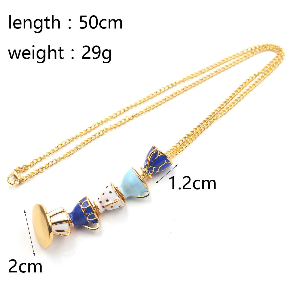 Collana tazza smaltata