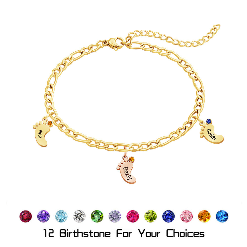 Bracciale acciaio inossidabile inciso