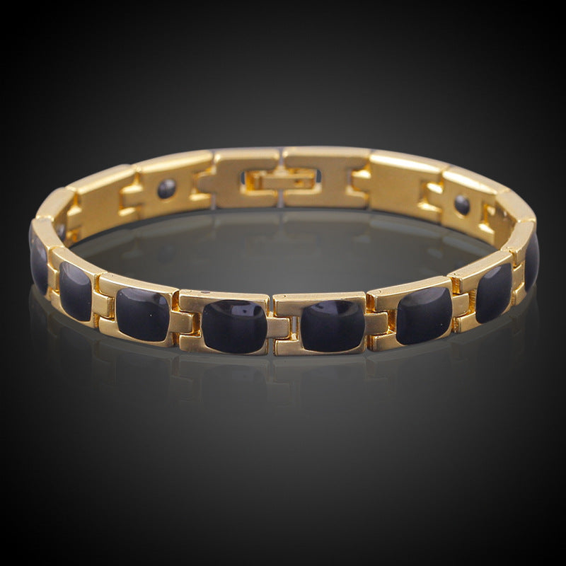 Braccialetto magnetico oro opale e turchese
