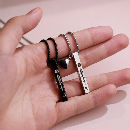 Collana cuore magnetica di coppia