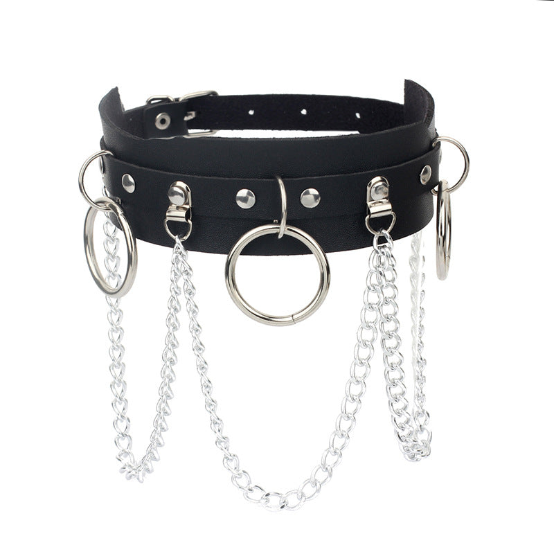 Collana Pelle Geometrica
