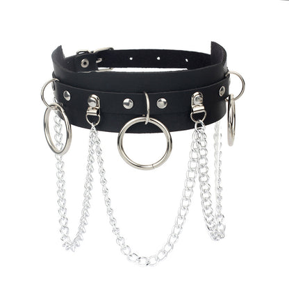 Collana Pelle Geometrica