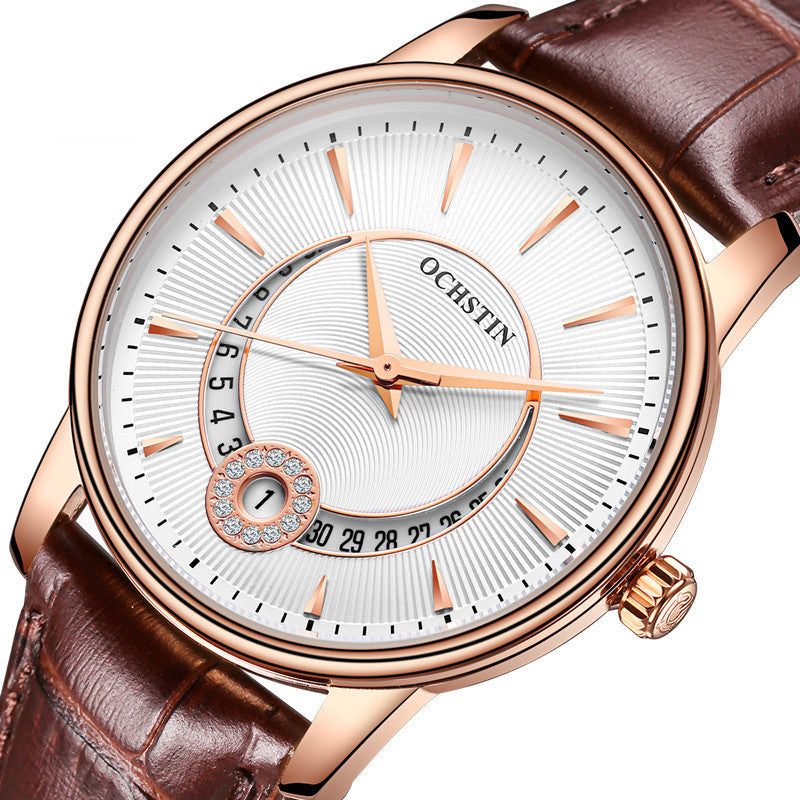 Orologio donna in pelle con calendario