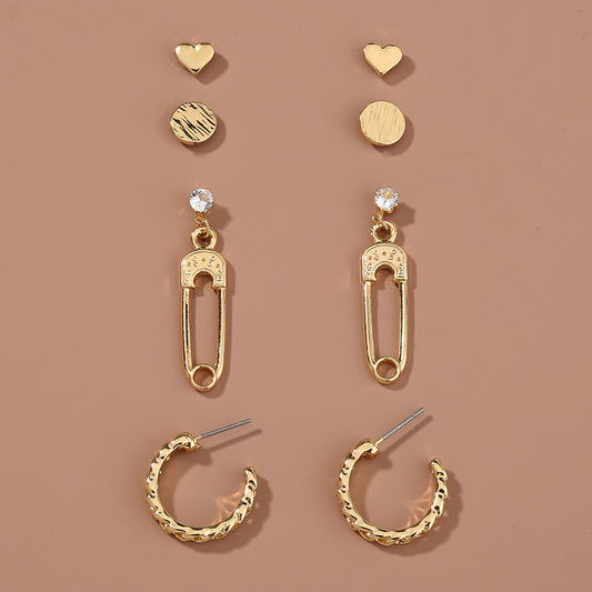Set orecchini cuore e brillanti