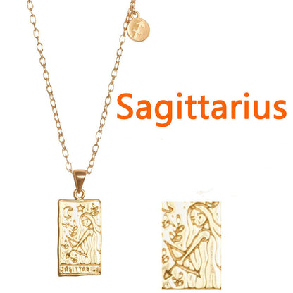 Collana zodiacale con targhetta