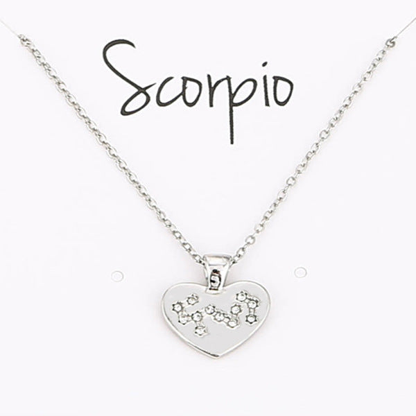 Collana Zodiaco con pendente diamante