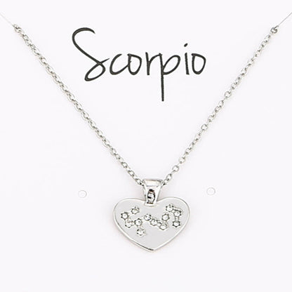 Collana Zodiaco con pendente diamante