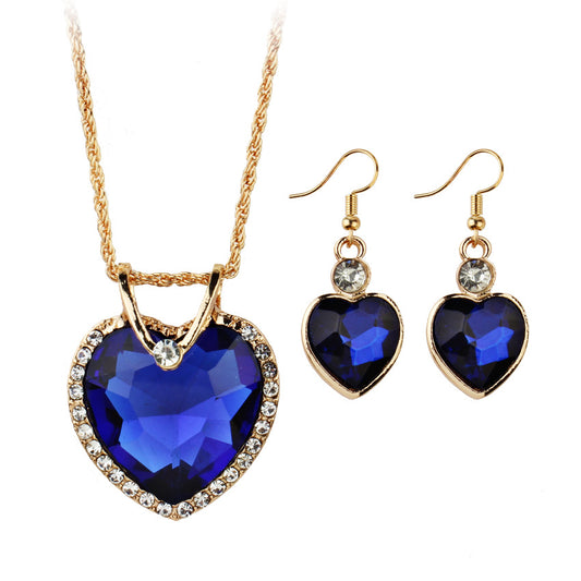 Orecchini a cuore con zircone