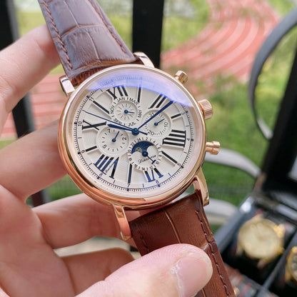 Orologio meccanico uomo pelle