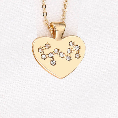 Collana Zodiaco con pendente diamante