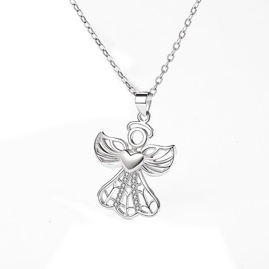 Collana argento con ciondolo angelo
