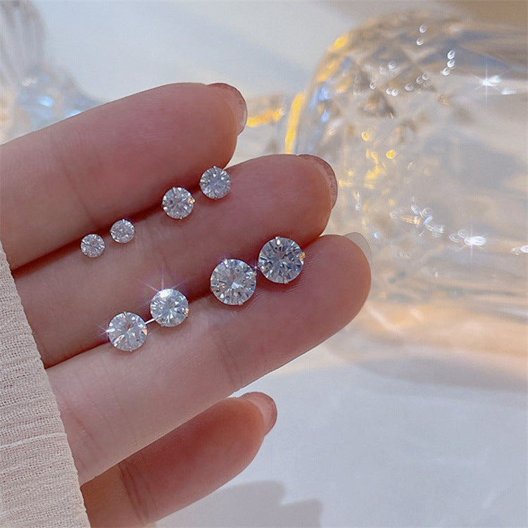 Orecchini sfera zircone