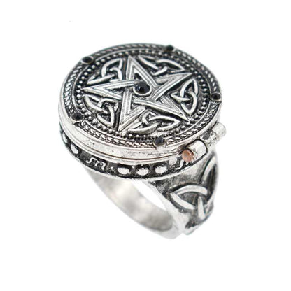 Anello argento gemma nera