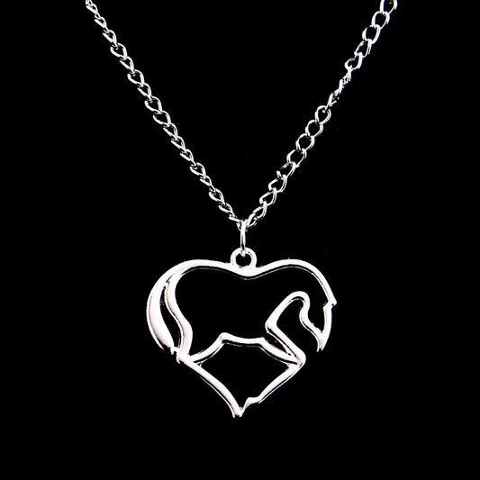 Collana cuore cavallo