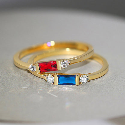 Anello fidanzamento geometrico