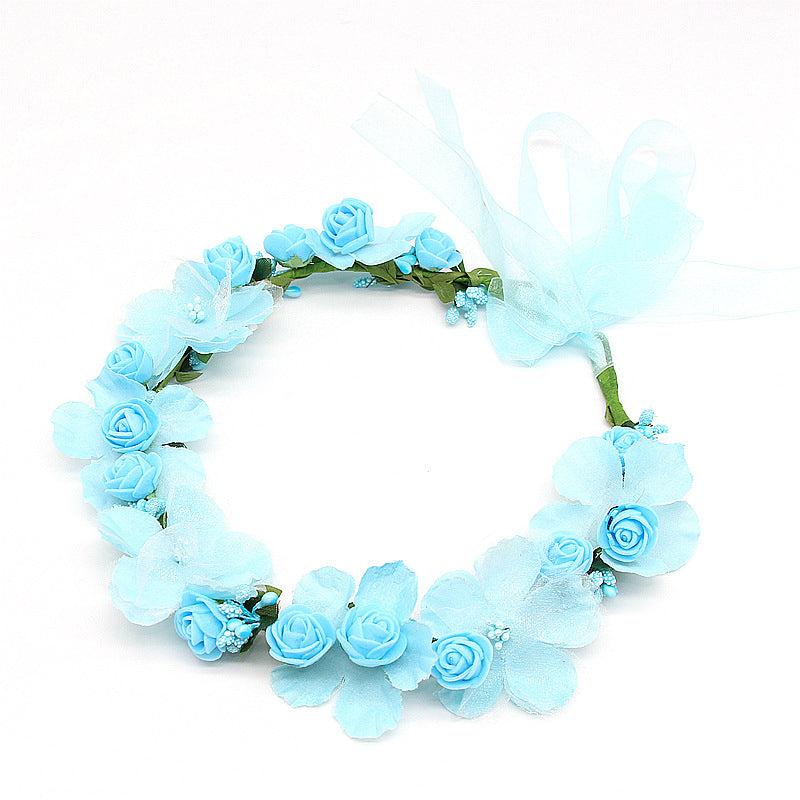 Corona floreale sposa