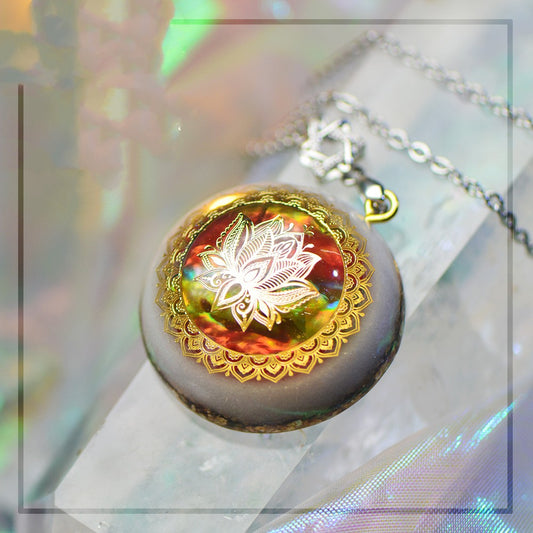 Collana Cristallo Loto Bianco