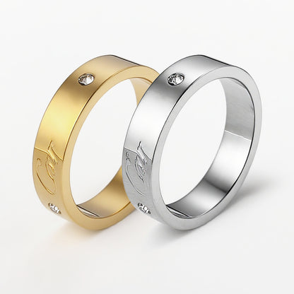 Anello zirconi cubici in fila