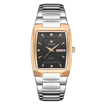 Orologio uomo quadrato impermeabile